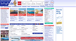 Desktop Screenshot of billigfly.de